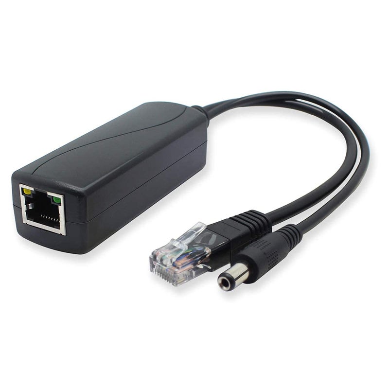 ANVISION Gigabit PoE Splitter, 48V to 12V 2A Ethernet Adapter, for Security Camera, AP, Voip and More, AV-PS12-G - Image 1